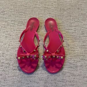 Valentino pink thong sandals